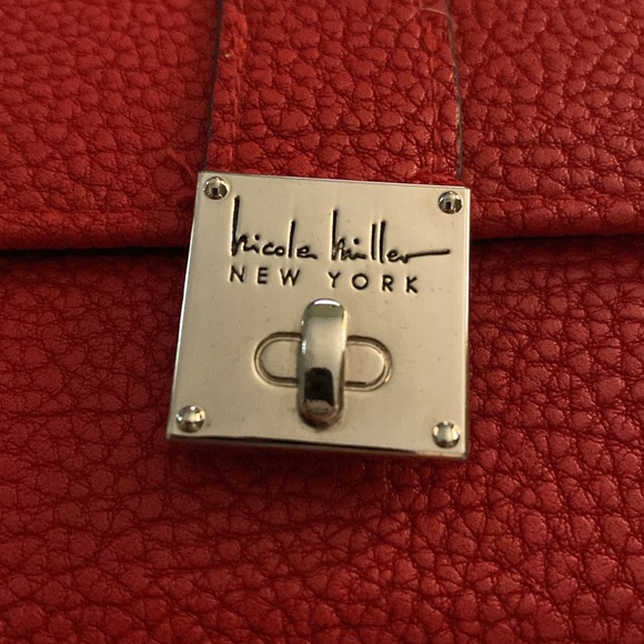 Red leather Wallet - Picture 4 of 7